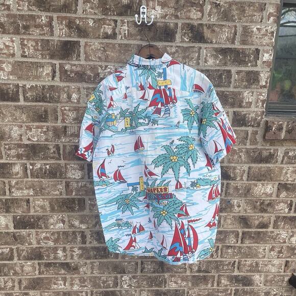 Vintage Hawaiian Shirt LG Vibrant Men’s Button Up By Catalina Beach‎ Naples FL. - Picture 2 of 8
